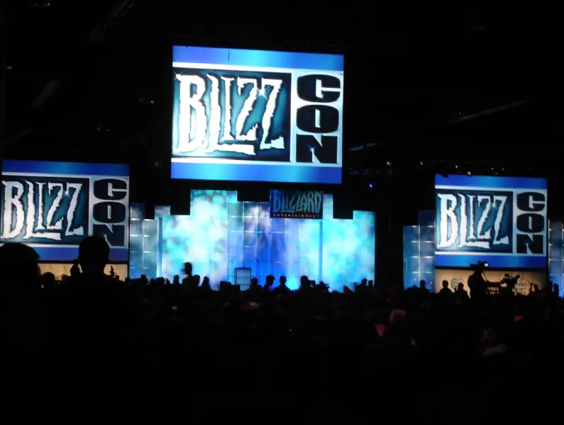 La cérémonie d'ouverture de la BlizzCon 2007, la convention que Blizzard organise pour ses joueurs.