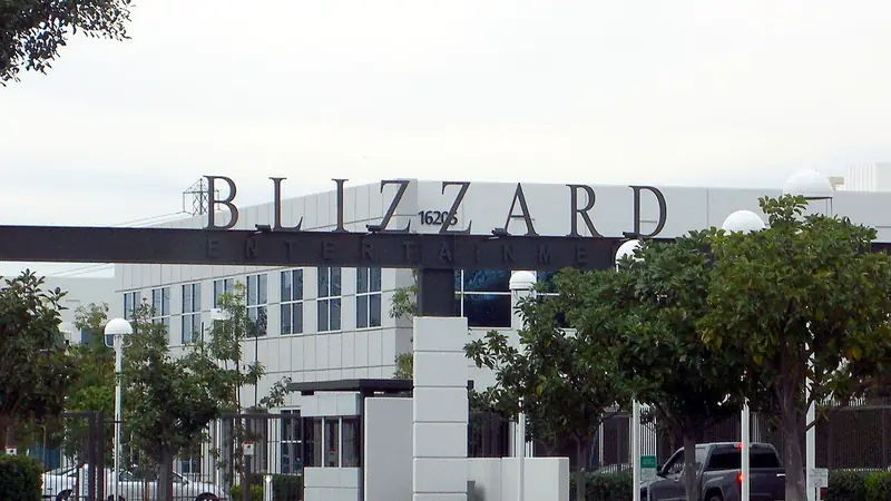 L'entrée du siège de Blizzard Entertainment à Irvine, en Californie, en 2010.