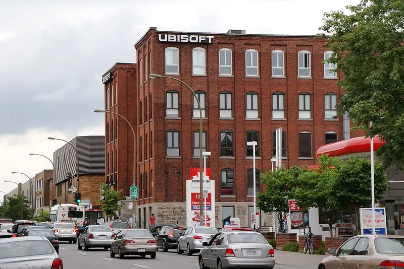 Le studio d'Ubisoft à Montréal, boulevard Saint-Laurent, l'un des studios touchés par les accusations de harcèlement de l'été 2020.